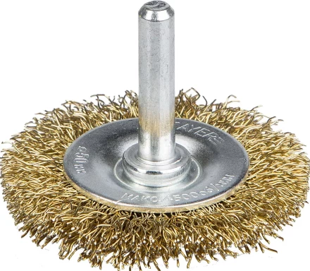 STAYER "PROFESSIONAL". Щетка дисковая для дрели, витая латунированная стальная проволока 0,3мм, 50мм 35114-050_z01 купить в Надыме