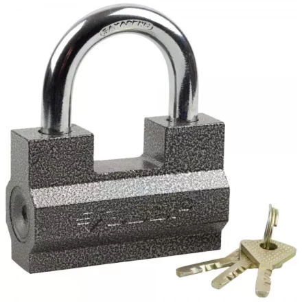 Замок ЗУБР "МАСТЕР" навесной, повышенной защищенности, дисковый механизм секрета, ключ 7 "пинов, 85х55мм 37201-7_z01 купить в Надыме