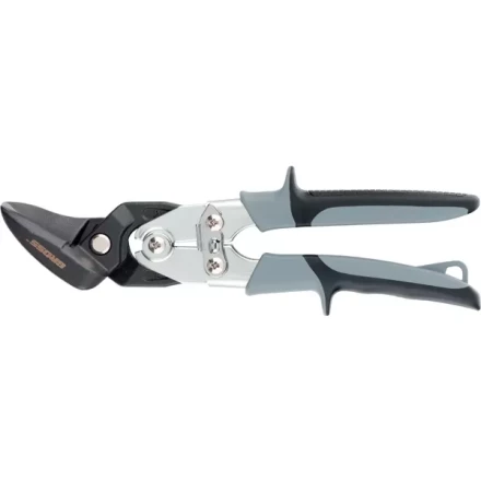 Ножницы по металлу"PIRANHA"усиленные,255 мм,прямой и левый рез,сталь-СrMo,двухкомп.рукоятки GROSS 78349 купить в Надыме