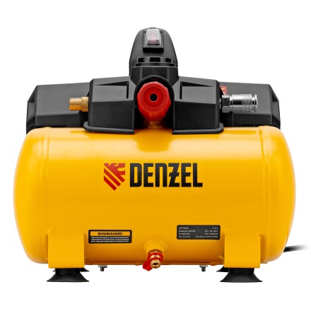 Компрессор Denzel DLS750/6 58019 безмасляный малошумный 750 Вт, 140 л/мин,ресивер 6 л купить в Надыме