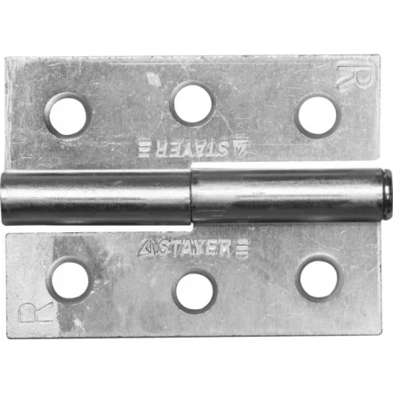 Петля дверная STAYER "MASTER" разъемная, цвет белый цинк, правая, 65мм 37613-65-1R купить в Надыме