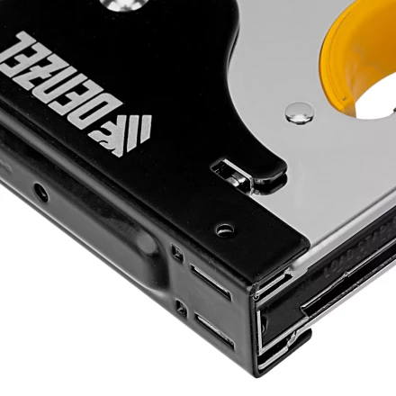 Степлер металл. Denzel 40223, скобы в комплекте, плавная регулировка удара, 2К рукоятка, тип 53, 4-14 мм купить в Надыме