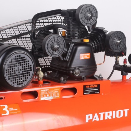 Компрессор масляный поршневой ременной PATRIOT PTR100/670 купить в Надыме
