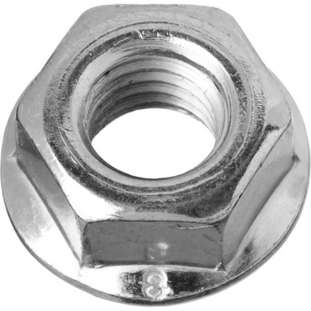 Гайка DIN 6923 с фланцем, M10, 4 шт, кл. пр. 8, оцинкованная, ЗУБР 303636-10 купить в Надыме