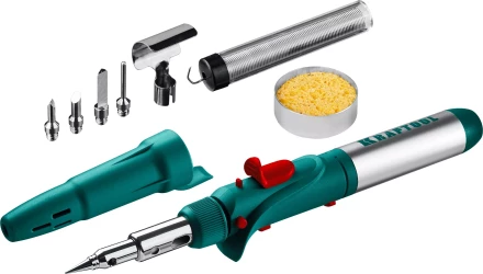 SolderGas 120K набор 10-в-1, газовый паяльник, горелка, фен, 30-120 Вт, пьезоподжиг, 1300°С 55503-H10 купить в Надыме