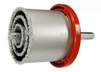 Набор коронок по керамической плитке 33-53-67-73-83 мм с напильником в пласт.боксе MATRIX 72842 купить в Надыме