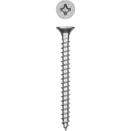 Саморезы СУ-Б универсальные, 45 x 5.0 мм, 3 500 шт, белый цинк, ЗУБР 300370-50-045 купить в Надыме