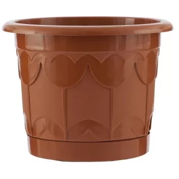 Горшок Тюльпан с поддоном терракотовый 2,9 л PALISAD 69242 купить в Надыме