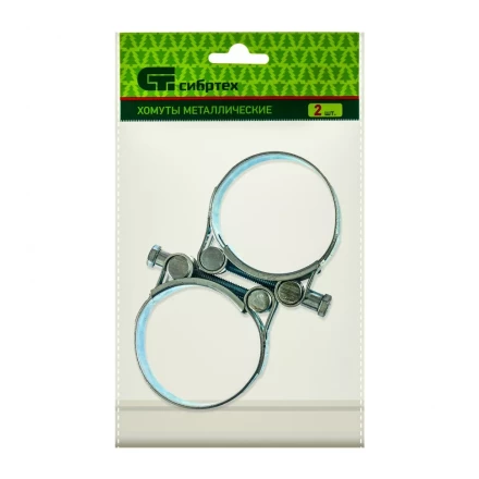 Хомуты металлические силовые 52-55 мм ширина 22 мм шарнирный W1 2 шт Сибртех 47541 купить в Надыме