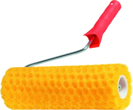 Валик "СТРУКТУРНЫЙ" поролоновый с ручкой "горошек" 230 мм D - 80 мм  MATRIX 80222 купить в Надыме