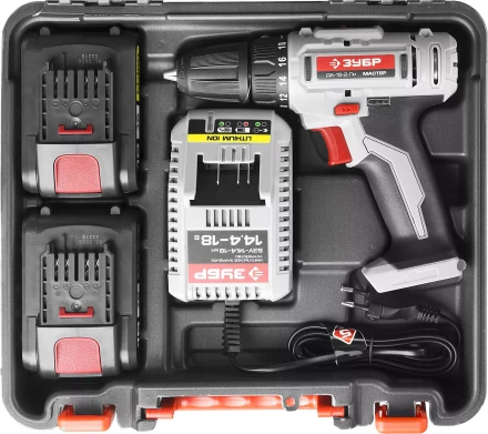 Дрель-шуруповерт 2 АКБ ДА-18-2-Ли КНМ1 серия МАСТЕР купить в Надыме