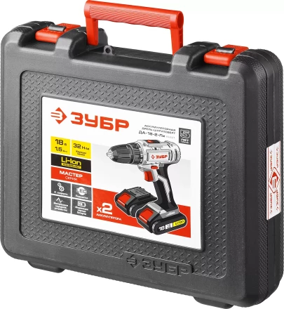 Дрель-шуруповерт 2 АКБ ДА-18-2-Ли КНМ1 серия МАСТЕР купить в Надыме