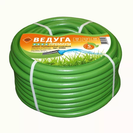 Шланг 1/2 х 50м ВЕДУГА Премиум зелёный 45966 купить в Надыме