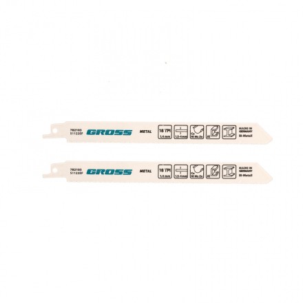 Полотна по металлу для сабельной пилы 4402 - S1122EF 180 x 14 мм 2 шт Gross 782103 купить в Надыме