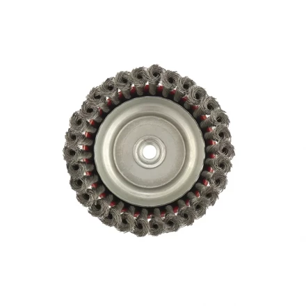 Щетка для УШМ 150 мм М14 "чашка" крученая проволока 0,35 мм MTX 74618 купить в Надыме