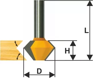 Фреза кром конусная ф381х222мм 45° хв 12мм 10641 купить в Надыме