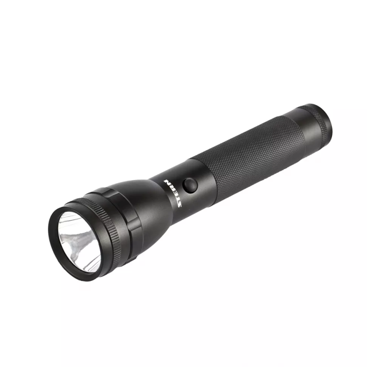Фонарь профессиональный CREE Т6 LED 600 Лм 300 м 3 ч 100-50-5%-стробоскоп СоС 6АА Stern 90580 купить в Надыме