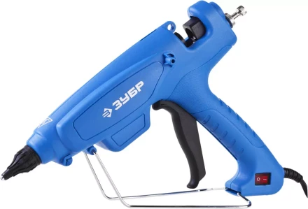 Пистолет ЗУБР клеевой (термоклеящий), эл, эргоном рукоятка, выключатель на рукоятке, рабоч темп 193град, d=12мм, 180Вт 06851-120-12_z02 купить в Надыме