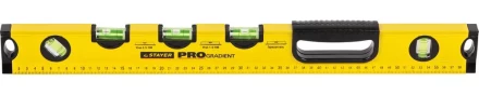 Уровень STAYER "PROFI" "PROGRADIENT", градиентный, для "водных" работ, с фиксированными углами, 5 ампул, линейка, 60см 34730-060_z01 купить в Надыме