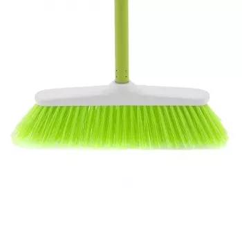 Щетка пластмасовая  для  пола 270 мм "CLASSIC" салат. щетина c черенком 120 см D22мм ELFE 93545 купить в Надыме