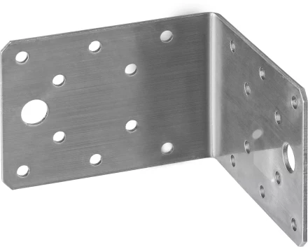 ЗУБР НКУ-2.0, 65 x 90 x 90 x 2 мм, нержавеющий крепежный уголок, Профессионал (310526-65) купить в Надыме