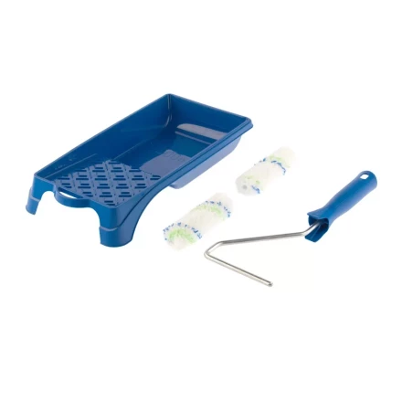 Малярный набор для работ с водными красками: кювета 150 мм х 290 мм и мини-валик 110 мм Сибртех 80456 купить в Надыме