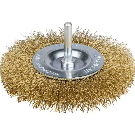 STAYER "PROFESSIONAL". Щетка дисковая для дрели, витая латунированная стальная проволока 0,3мм, 75мм 35114-075_z01 купить в Надыме