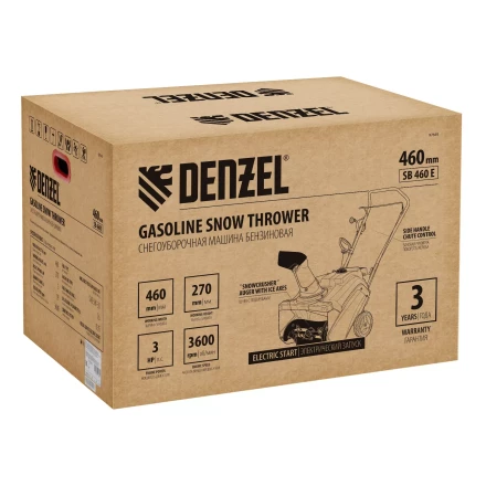 Бензиновая снегоуборочная машина Denzel SB 460 E, 99cc, эл.старт, шнек SnowCrusher купить в Надыме
