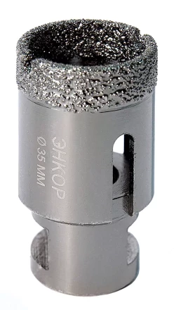 Коронка алмазная по керамограниту D 35 мм для УШМ сух. рез Энкор 48308 купить в Надыме