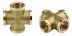 Крестовина GENERAL FITTINGS латунь, г/г/г/г, 3/4" 51049-3/4 купить в Надыме