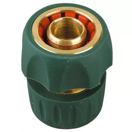 Соединитель RACO "Profi-Plus" (шланг-насадка), латунный с покрытием TPR, с автостопом, 3/4" 4244-55106B купить в Надыме