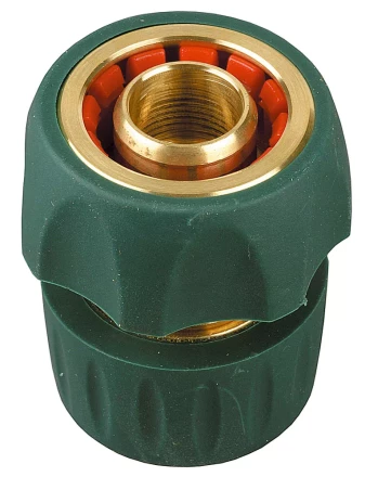 Соединитель RACO "Profi-Plus" (шланг-насадка), латунный с покрытием TPR, с автостопом, 3/4" 4244-55106B купить в Надыме