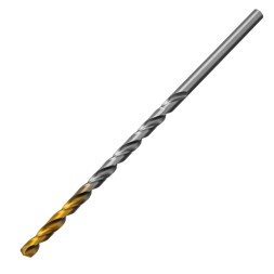 Сверло спиральное по металлу Denzel  4,5 х 126 мм, Р6М5, Golden Tip, удлиненное, 718252