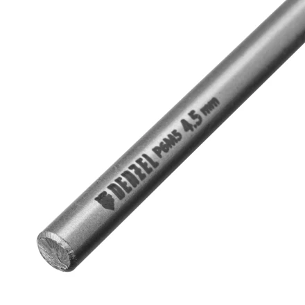 Сверло спиральное по металлу Denzel  4,5 х 126 мм, Р6М5, Golden Tip, удлиненное, 718252 купить в Надыме