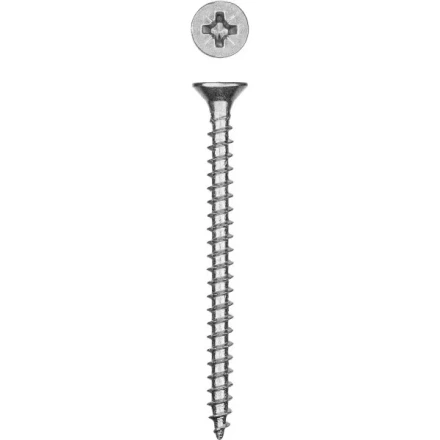 Саморезы СУ-Б универсальные, 50 x 4.0 мм, 4 000 шт, белый цинк, ЗУБР 300370-40-050 купить в Надыме