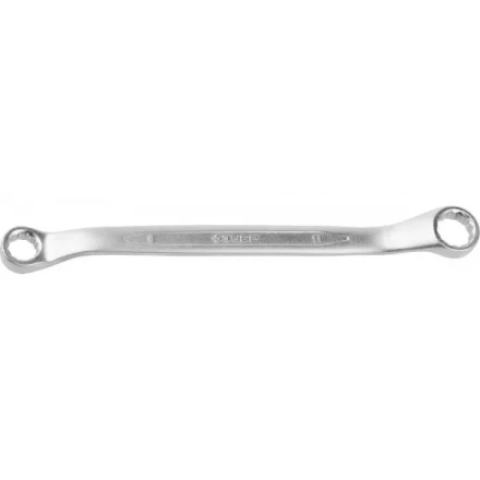 Ключ ЗУБР "ПРОФИ" гаечный накидной изогнутый, Cr-V сталь, хромированный, 9х11мм 27132-09-11 купить в Надыме