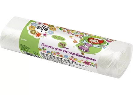 Пакеты для бутербродов 320х250 мм 50 шт рулон Elfe 95003 купить в Надыме