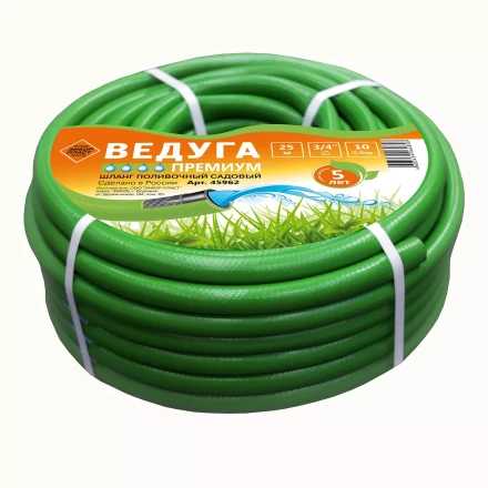 Шланг 3/4 х 25м ВЕДУГА Премиум зелёный 45962 купить в Надыме