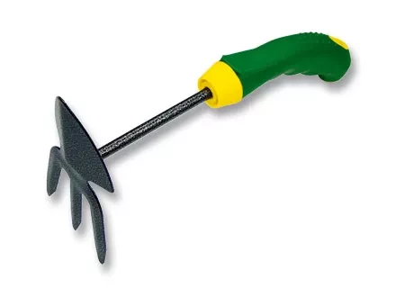 Мотыжка комбинир профиль "лепесток" и 3-зубая защ. покр обрез. эргономичная рукоятка  PALISAD 62377 купить в Надыме