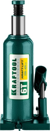 Домкрат гидравлический бутылочный &quot;Kraft-Lift&quot;, сварной, 6т, 220-435мм, KRAFTOOL 43462-6 43462-6_z01 купить в Надыме