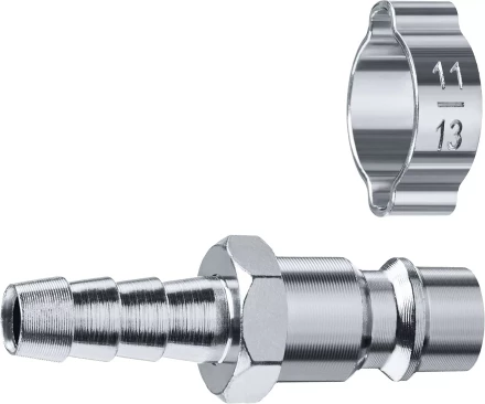 ЗУБР штуцер елочка, 8 мм - рапид штуцер, переходник с обжимным хомутом, Профессионал (64918-08) купить в Надыме
