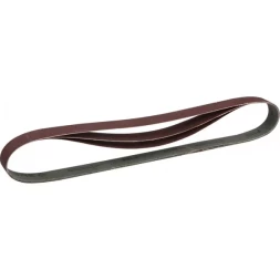 Лента ЗУБР "МАСТЕР" шлифовальная универсальная бесконечная для ЗШС-330, основа-х/б ткань, 25х762мм, Р180, 3шт 35547-180