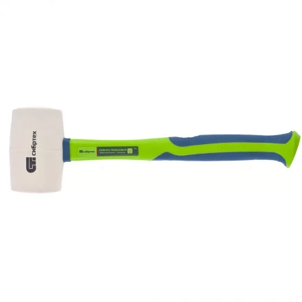 Киянка резиновая 680 г белая резина фибергласовая рукоятка СИБРТЕХ 11168 купить в Надыме