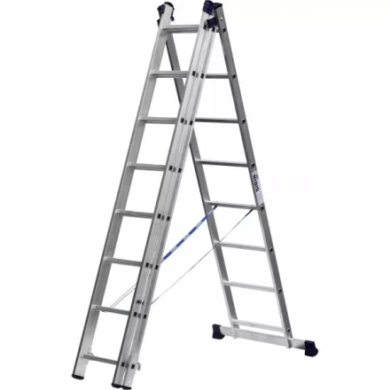 Лестница СИБИН универсальная, трехсекционная со стабилизатором, 8 ступеней 38833-08 купить в Надыме