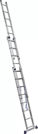 Лестница СИБИН универсальная, трехсекционная со стабилизатором, 8 ступеней 38833-08 купить в Надыме