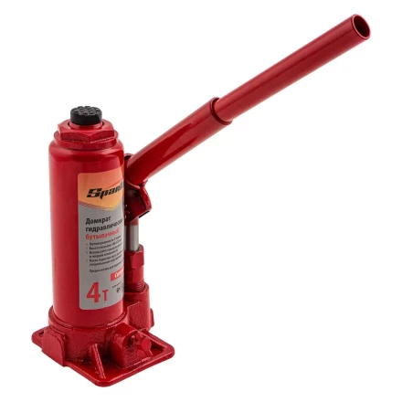 Домкрат гидравлический бутылочный, 4 т, h подъема 180–320 мм Sparta Compact 50339 купить в Надыме