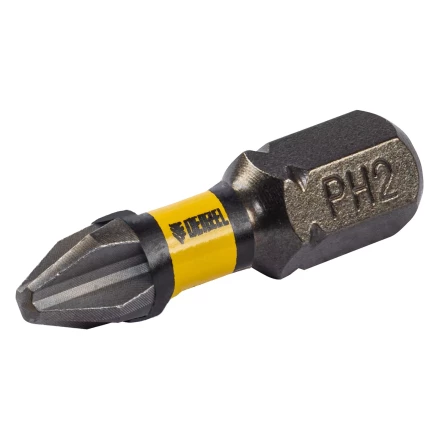 Бита IMPACT, PH2x25 мм, лазерная обработка шлица, сталь S2, 10 шт., Е 6,3 Denzel 11685 купить в Надыме