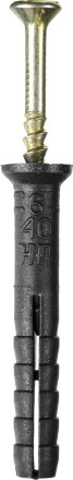 Дюбель-гвоздь полипропиленовый, потайный бортик, 6 x 40 мм, 125 шт, STAYER Master 30645-06-040 30645-06-040 купить в Надыме