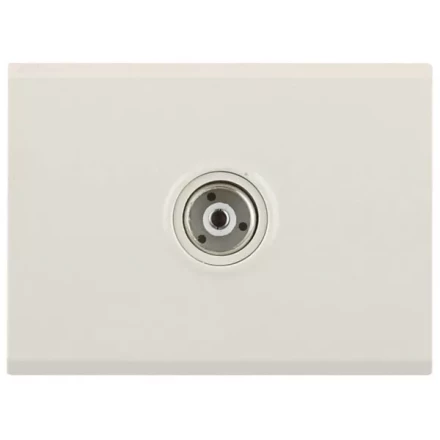 Розетка СВЕТОЗАР "ЭФФЕКТ" телевизионная, без вставки и рамки, цвет бежевый SV-54415-B купить в Надыме