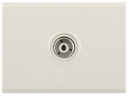 Розетка СВЕТОЗАР "ЭФФЕКТ" телевизионная, без вставки и рамки, цвет бежевый SV-54415-B купить в Надыме